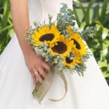 Svatební kytice slunečnic